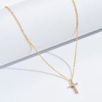Crystal Cross Pendant Necklace