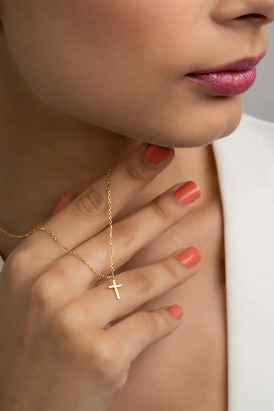Stainless Steel Cross Necklace