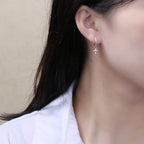 Zircon Cross Earrings
