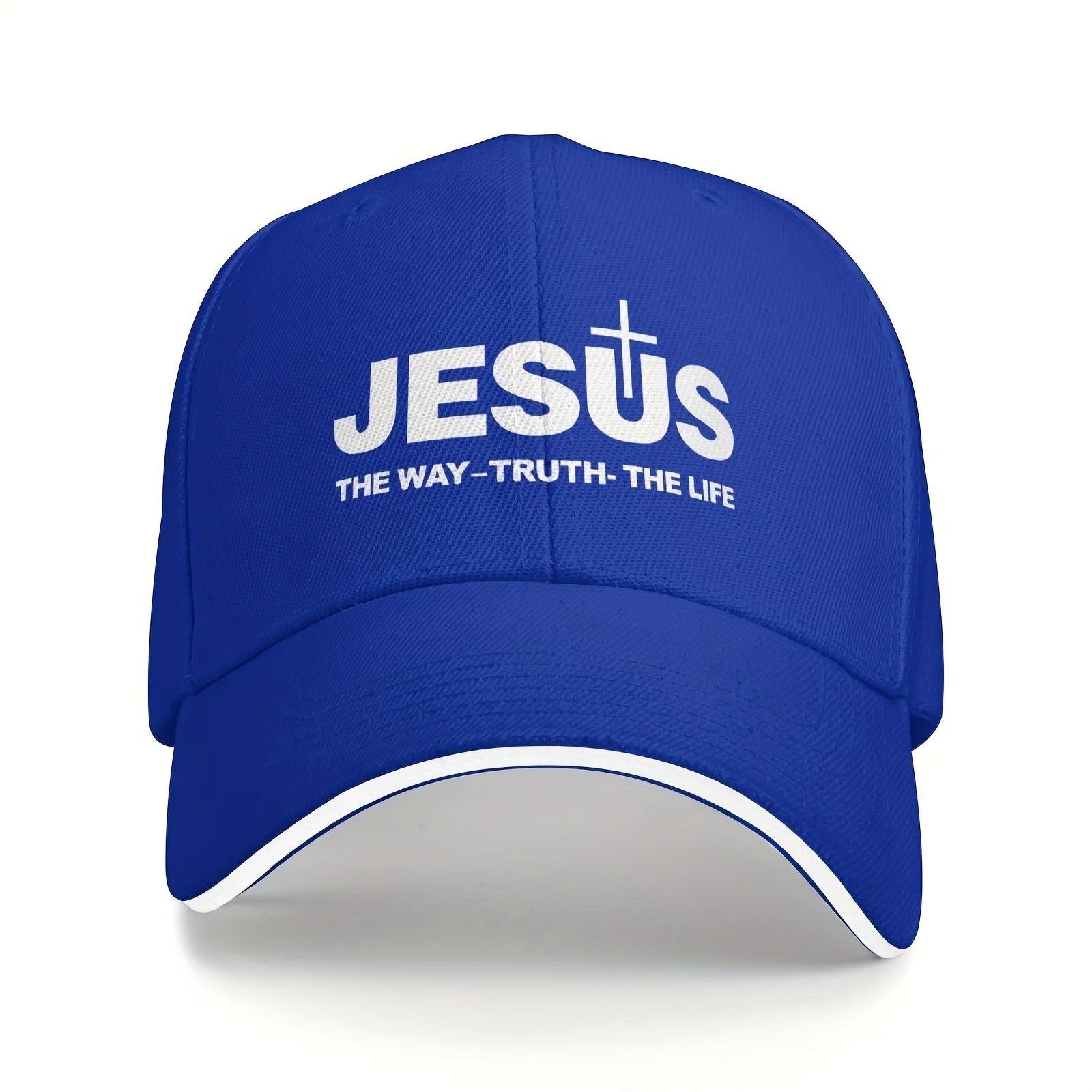 Jesus Cross Print Cap
