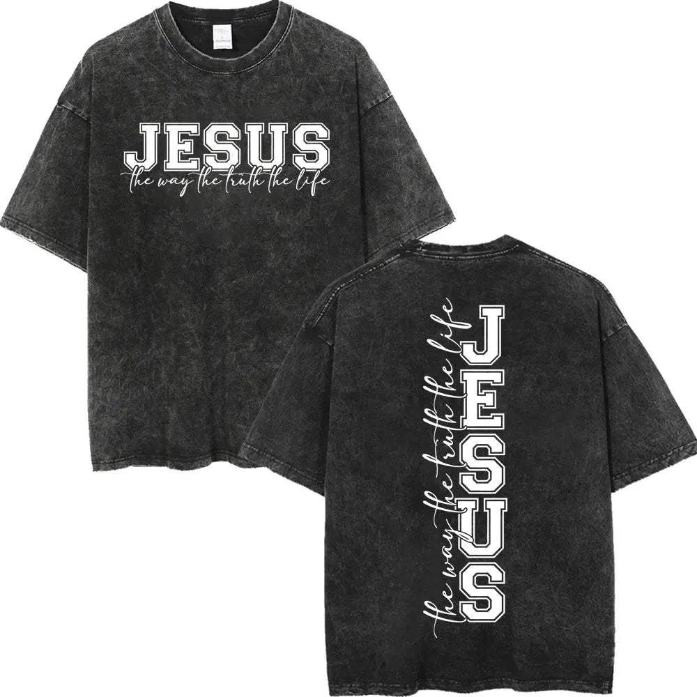 Washed Christian Verse Tee
