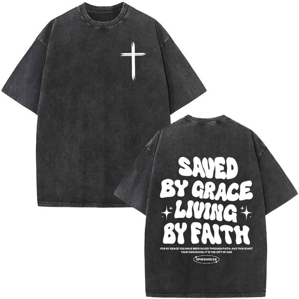 Vintage Faith Over Fear Tee