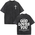 Vintage Faith Over Fear Tee