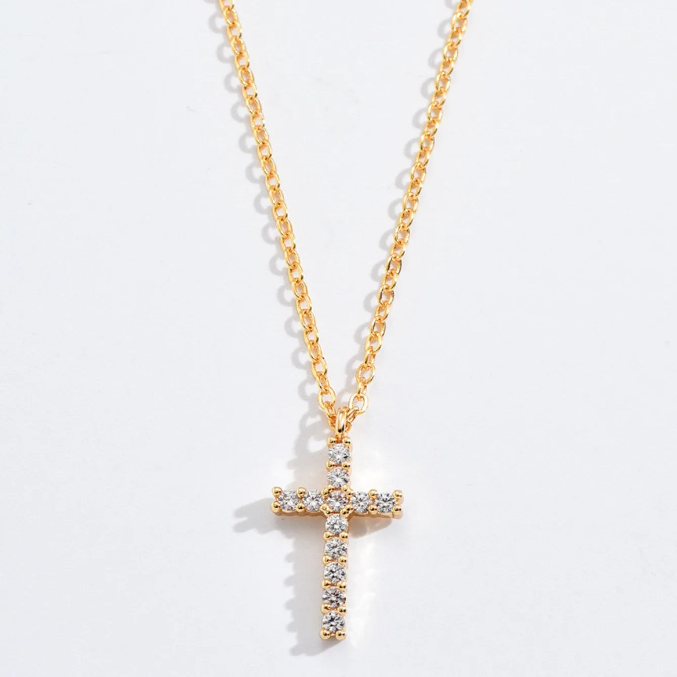 Crystal Cross Pendant Necklace