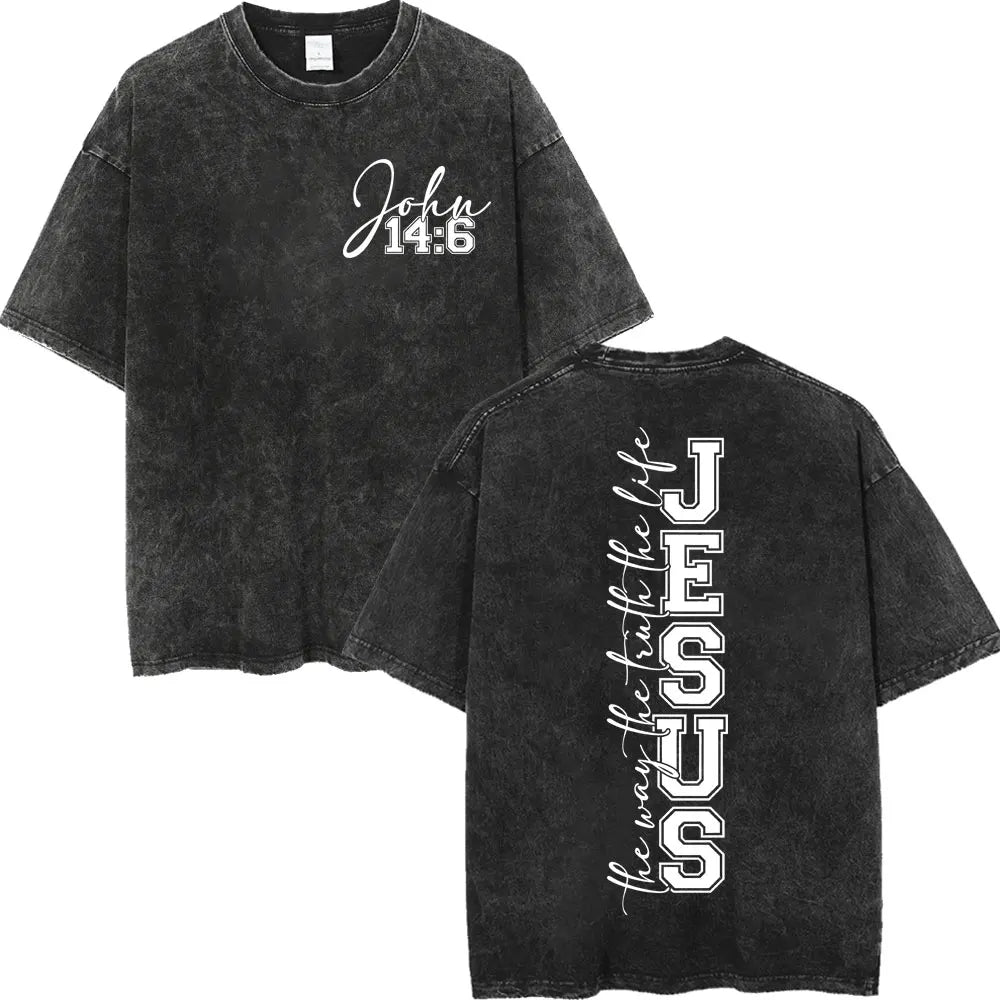 Washed Christian Verse Tee