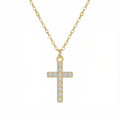 Crystal Cross Pendant Necklace