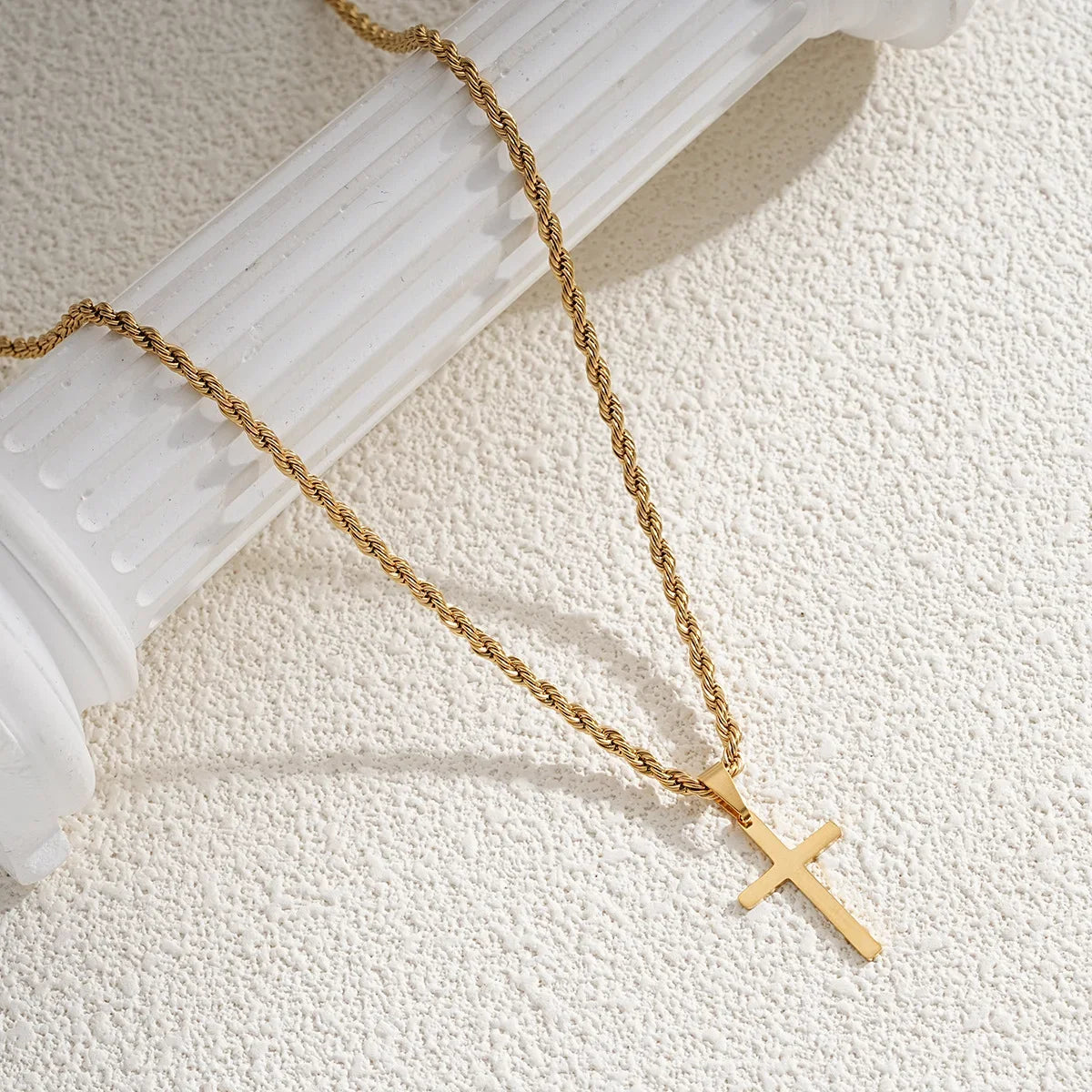 Minimalist Cross Pendant Necklace