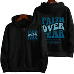 Faith Over Fear Zip Hoodie