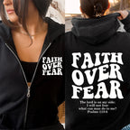 Faith Over Fear Zip Hoodie