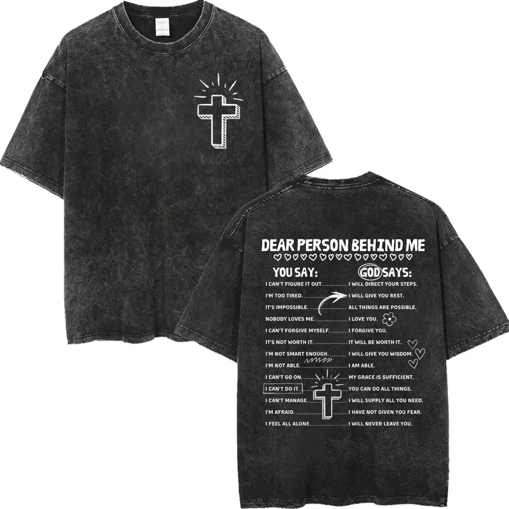 Washed Christian Verse Tee