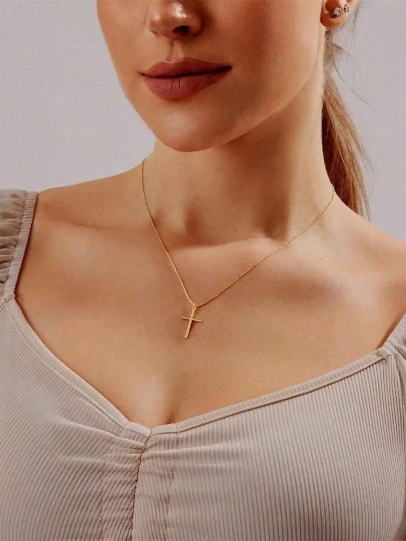 Gold Cross Necklace