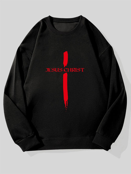 Cross Blood Drip Sweatshirt