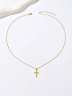 Gold Cross Necklace