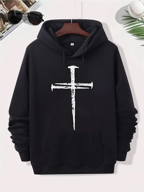 Cross Pattern Hoodie