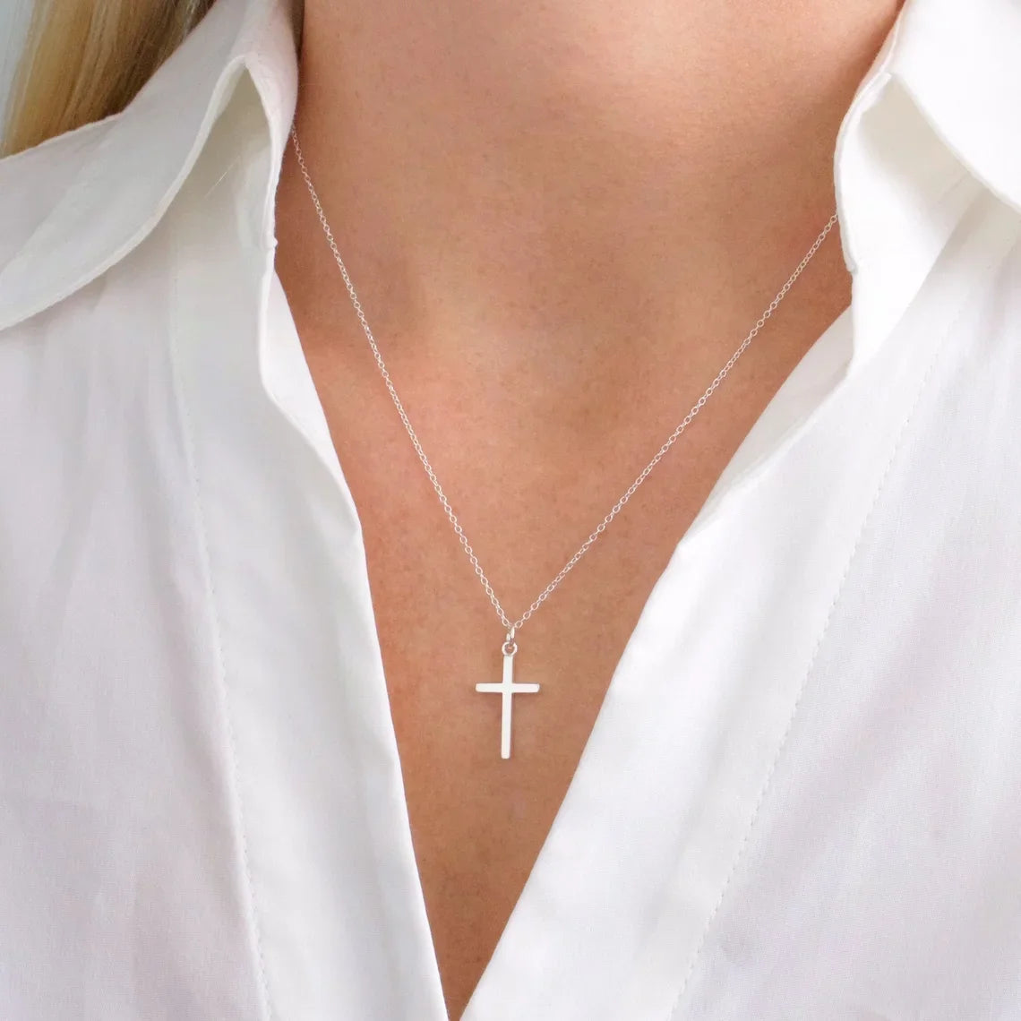 Stainless Steel Cross Necklace
