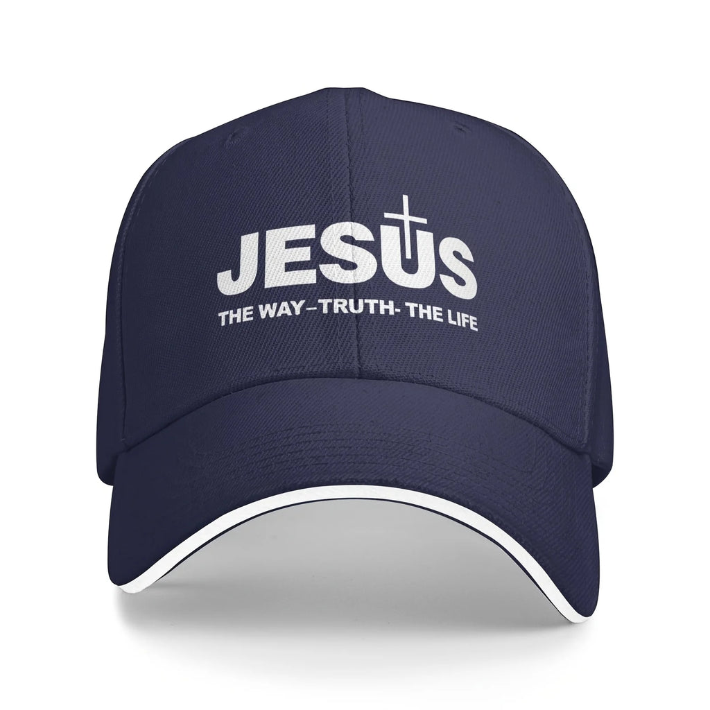 Jesus Cross Print Cap
