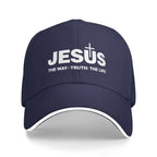 Jesus Cross Print Cap