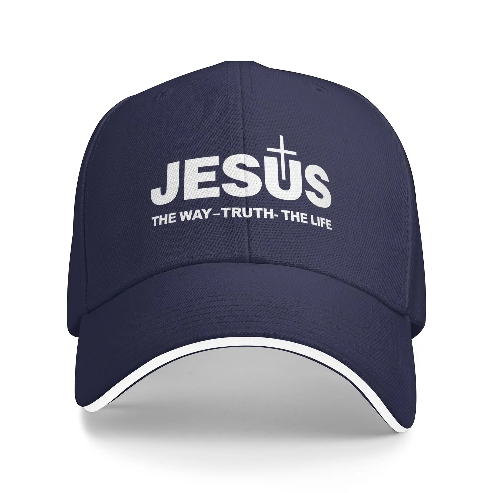 Jesus Cross Print Cap