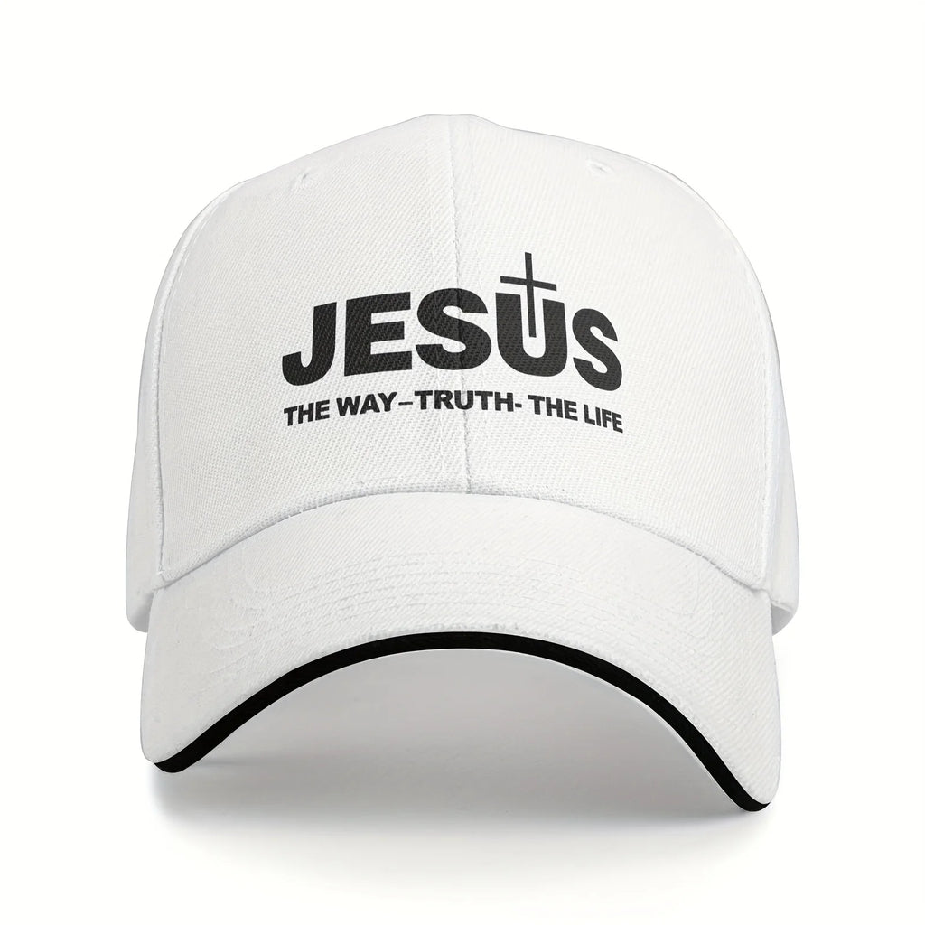 Jesus Cross Print Cap