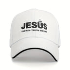 Jesus Cross Print Cap