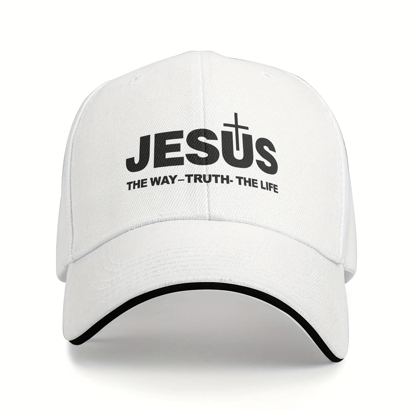 Jesus Cross Print Cap