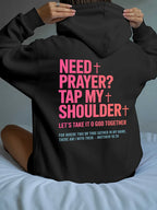 Need Prayer Tap My Shoulder Hoodie