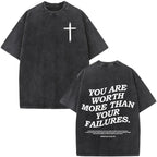Vintage Faith Over Fear Tee
