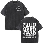 Vintage Faith Over Fear Tee