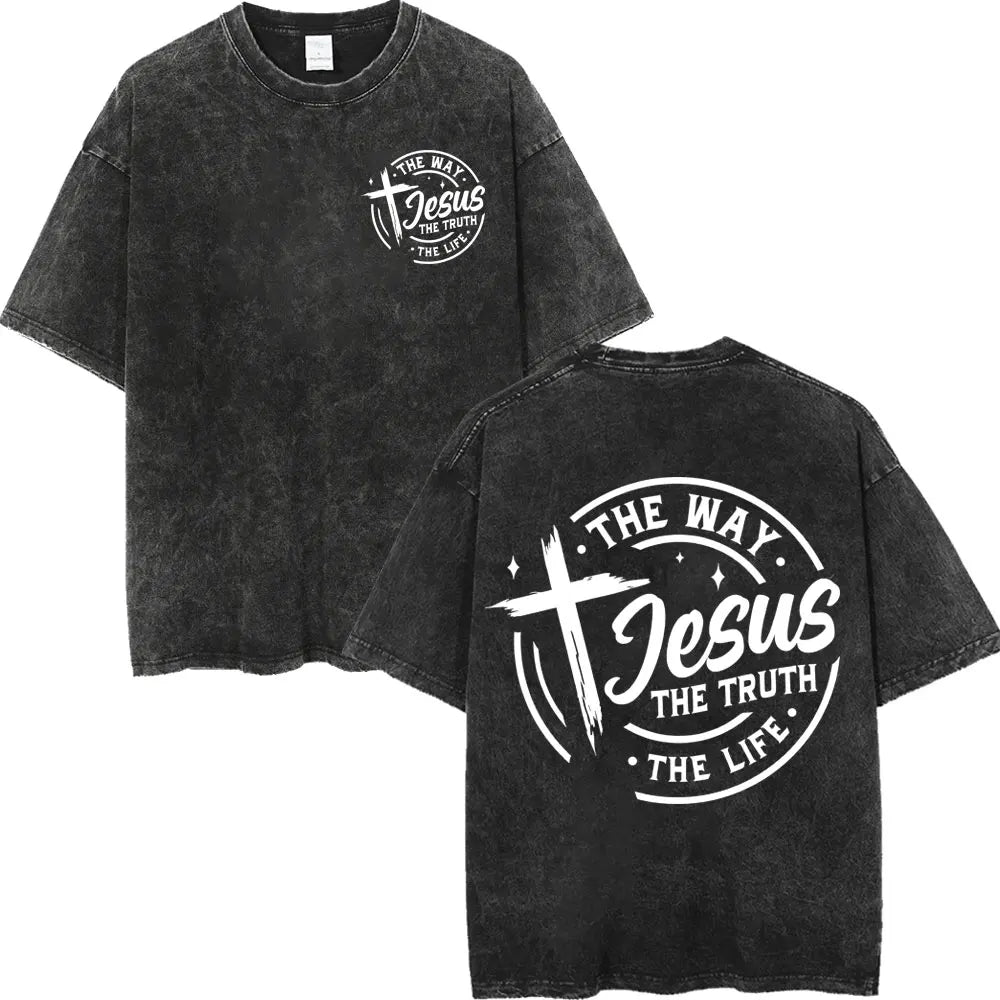 Washed Christian Verse Tee