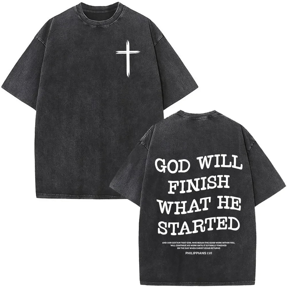 Vintage Faith Over Fear Tee