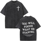 Vintage Faith Over Fear Tee