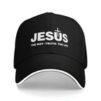 Jesus Cross Print Cap