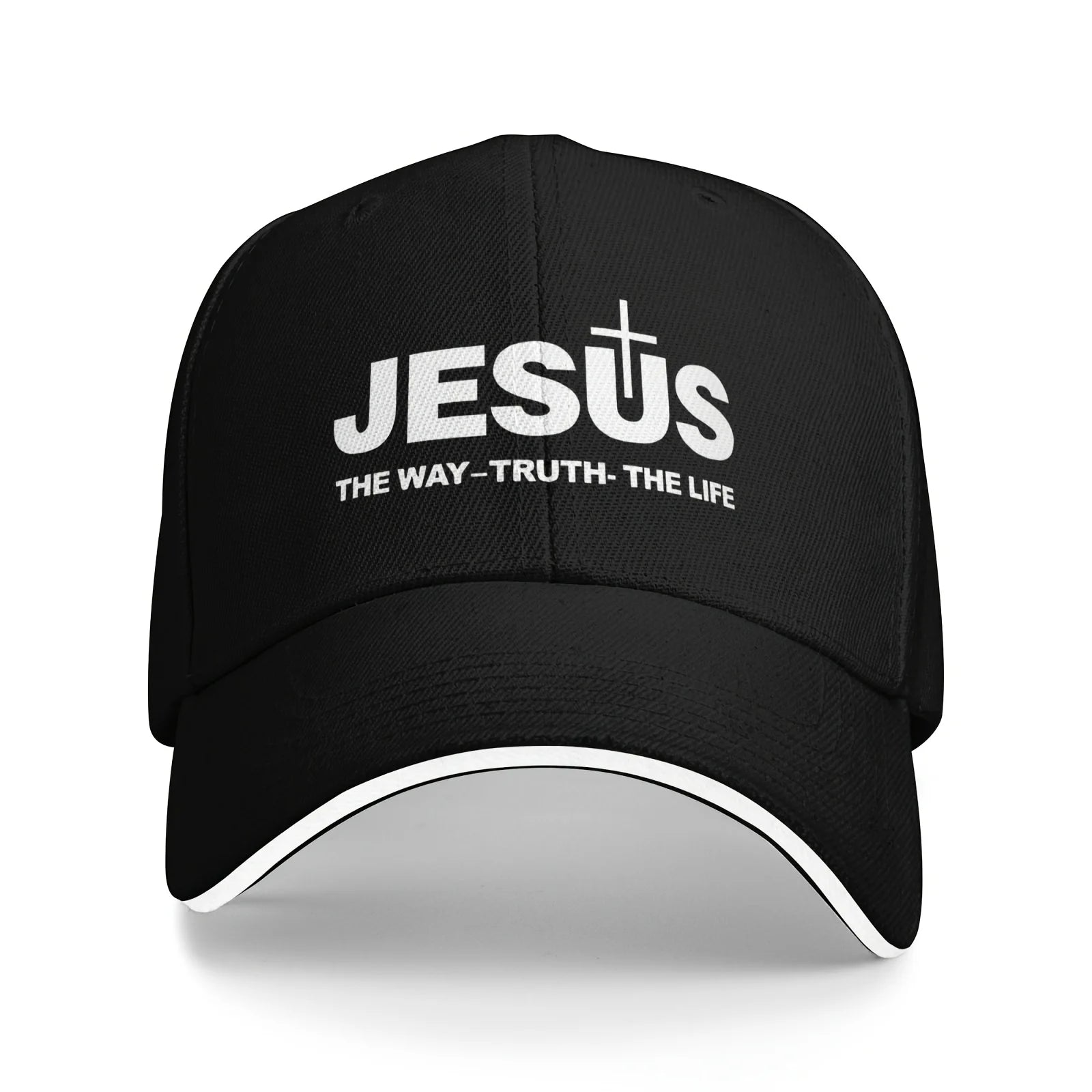 Jesus Cross Print Cap